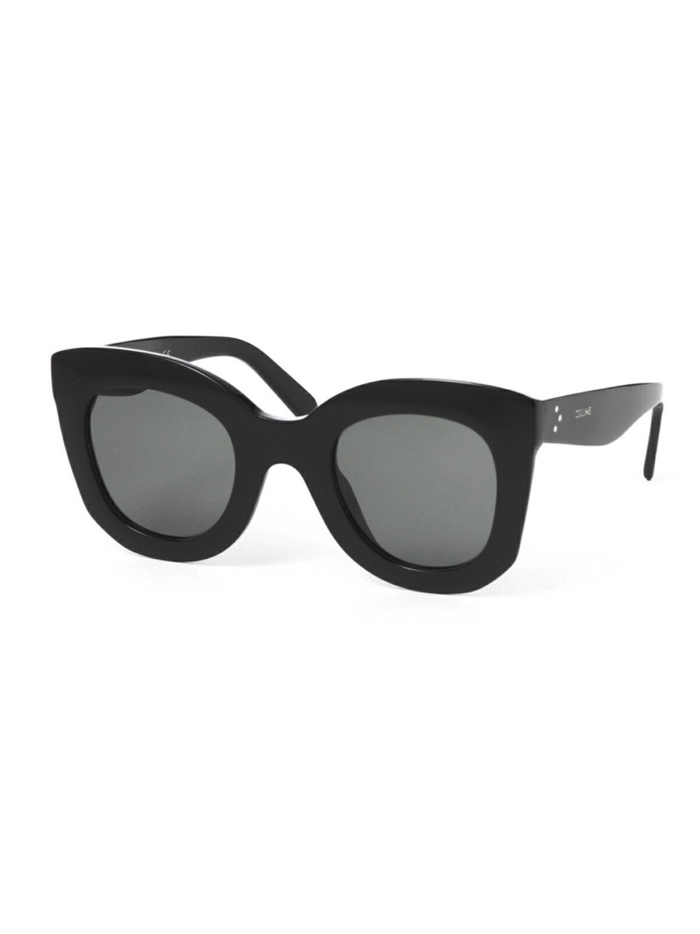 Celine Black Oversized Cat-Eye Sunglasses